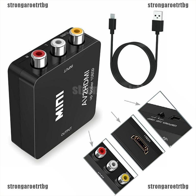 Bộ Chuyển Đổi Mini Rca Av Sang Hdmi 2 Hdmi 1080p