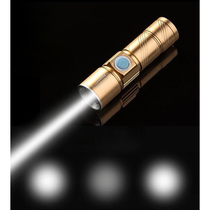 Đèn pin mini Q5 sạc USB