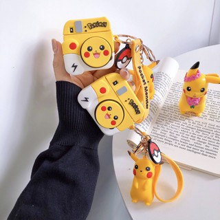 Ốp tai nghe không dây airpods pokemon pikachu chống trầy chống bụi bẩn