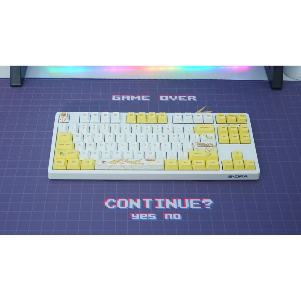 BỘ KEYCAP PIKACHU và SAKURA Cho Bàn Phím Cơ Thick PBT