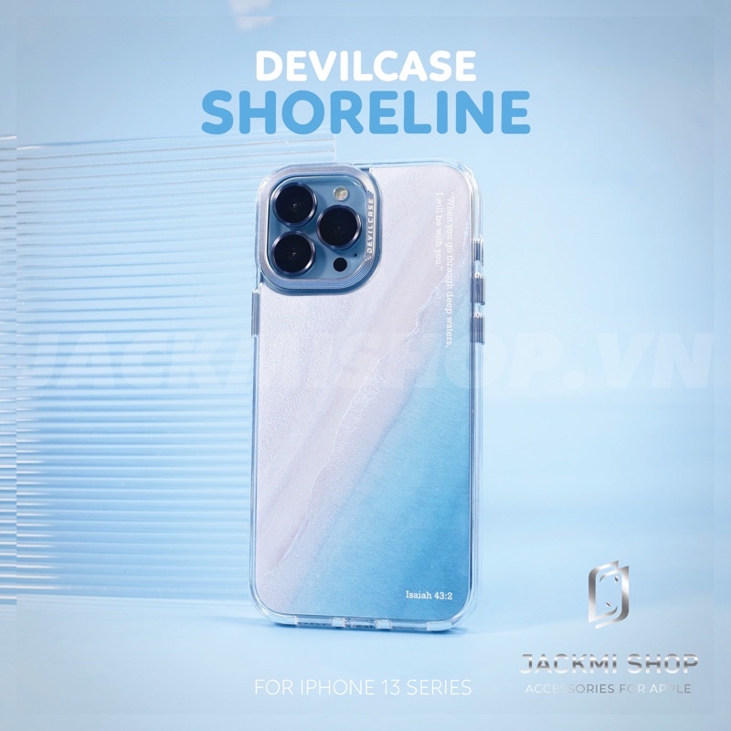Ốp lưng Devilcase Shoreline hỗ trợ sạc không dây cho điện thoại ip 13 promax 13 pro 13
