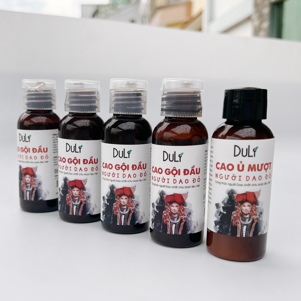 Cao dầu gội ngăn ngừa rụng tóc khô sơ gãy rụng thảo dược DULI người Dao đỏ 50ML