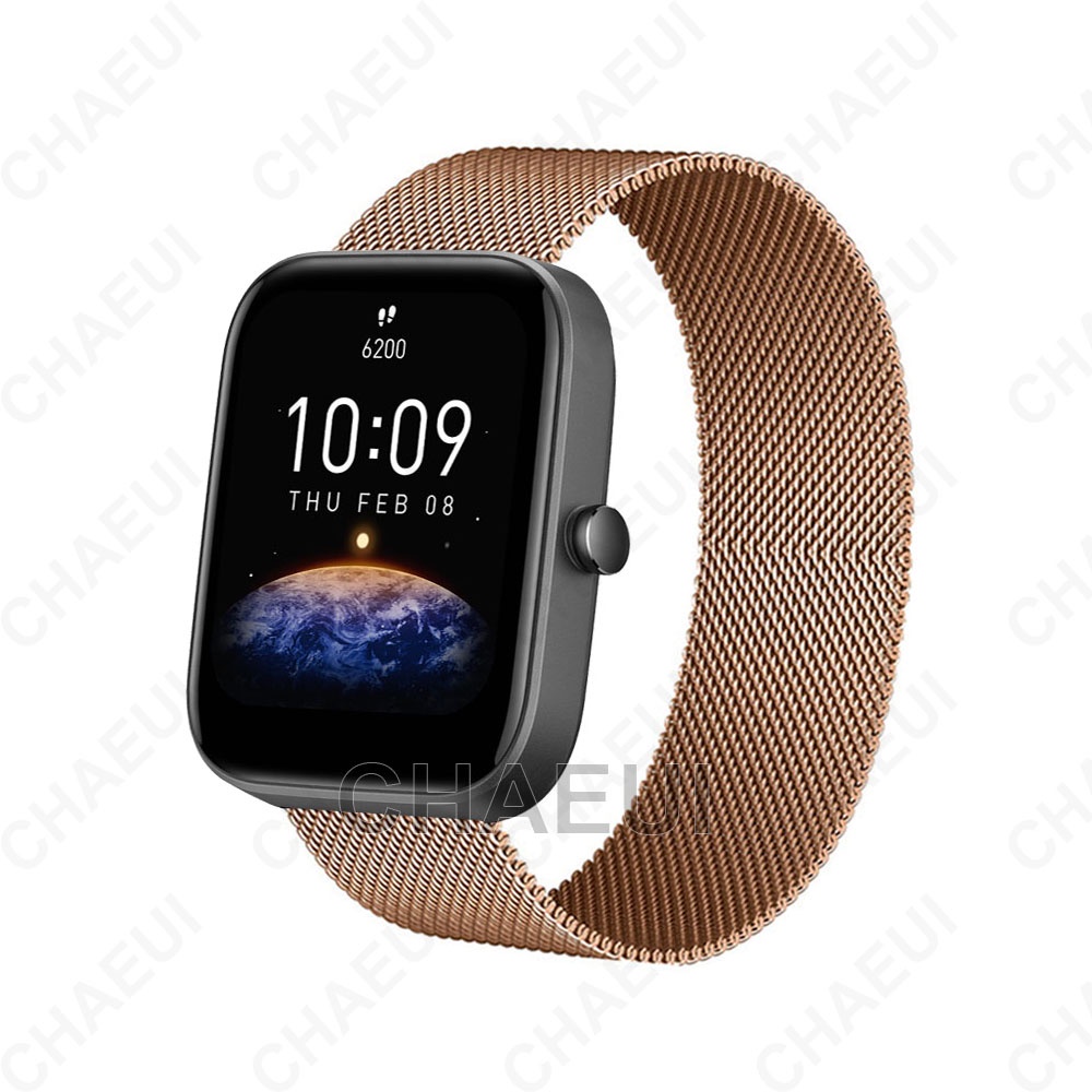 Dây Đeo Inox Cho Đồng Hồ Thông Minh Xiaomi Huami Amazfit Bip 3 U Pro GTS3 GTS 2 Mini GTR 42mm 20mm