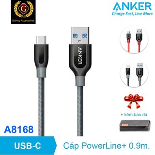 Cáp sạc nhanh ipad pro, s10, note 10 anker powerline+ a8168 usb-a ra usb-c 3.0 dài 0.9m