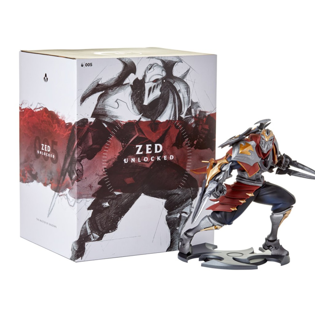 Mô Hình Zed 23cm - ZED UNLOCKED STATUE [Chính hãng Riot Games] - Figure LOL Liên Minh Huyền Thoại