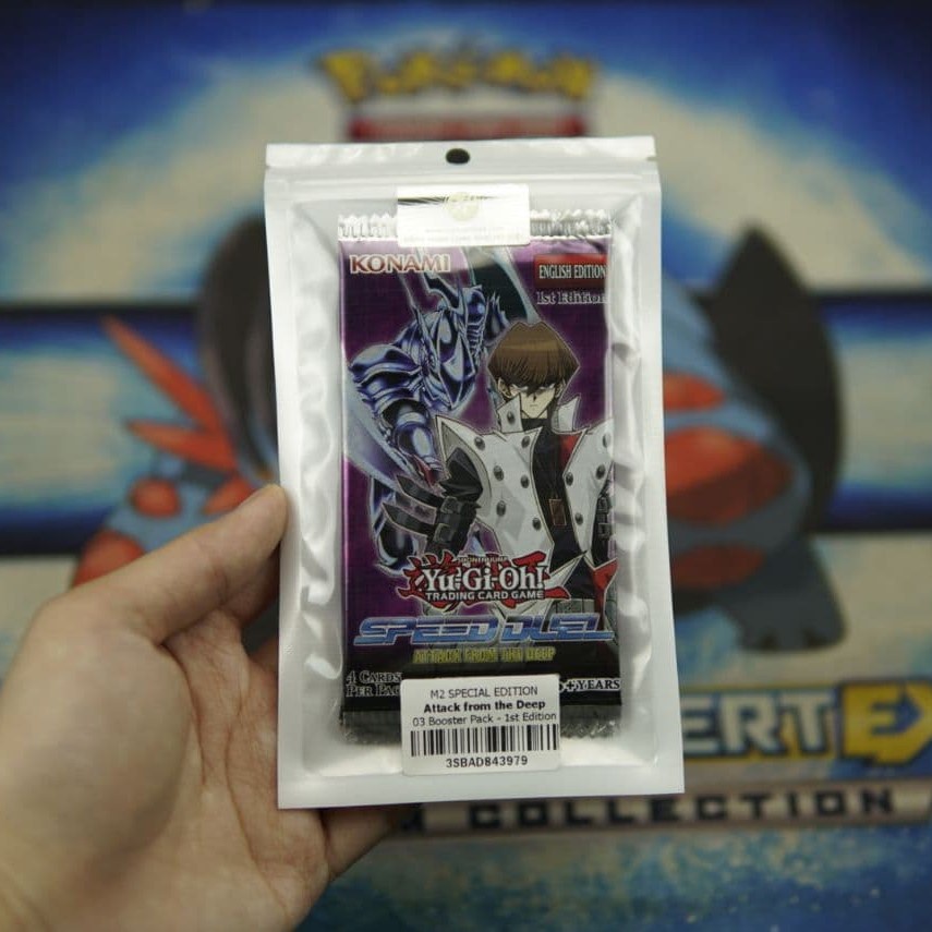 Gói thẻ bài Yugioh M2 Special Edition ATTACK FROM THE DEEP - 03 Booster Pack 1st Edition - Tem vàng