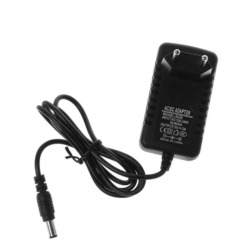 Đầu sạc nguồn điện DC AC chuyển đổi biến áp 5V 3A 5.5X2.5 mm ổ cắm EU cho camera IP/CCTV/Hub USB/dây đèn led