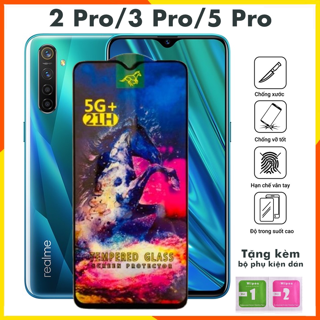 Cường lực realme 10 9 pro c21 c12 5 pro 3 pro  2 3 neo gt 7 7i 8i 9i q2 q3 c35 c30 c33 5G full màn tổng hợp Kính [OG]