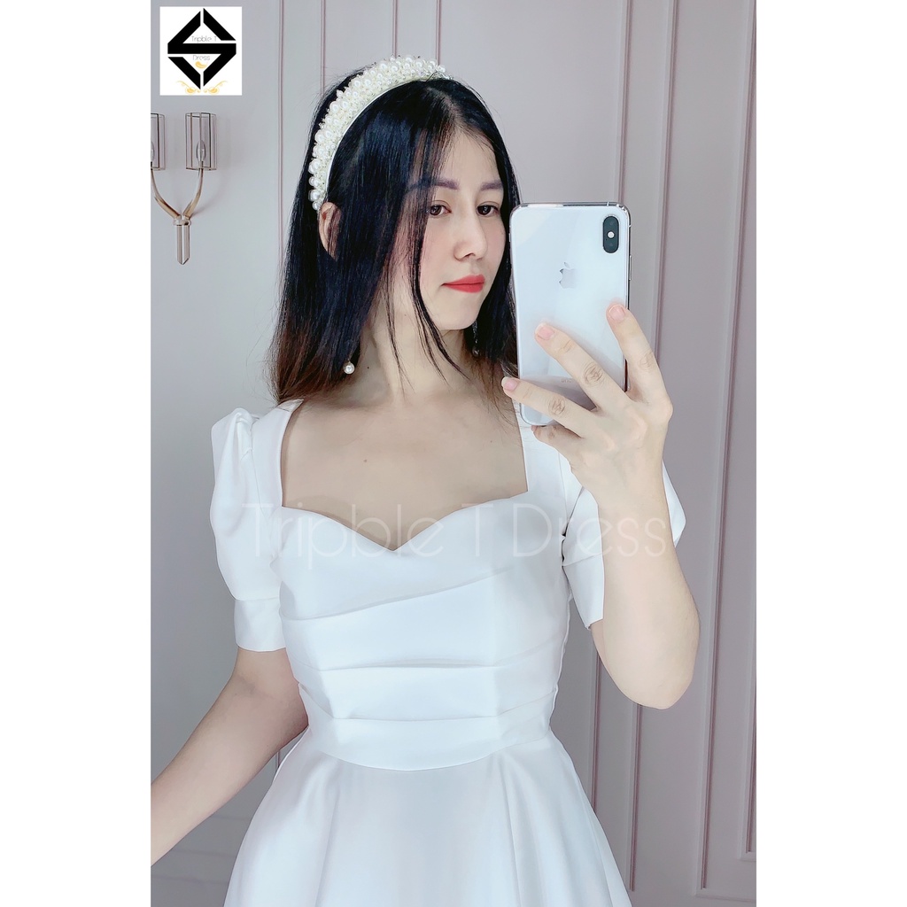 Đầm maxi dự tiệc mặc cưới siêu xinh TRIPBLE T DRESS - size S/M/L - MS161Y