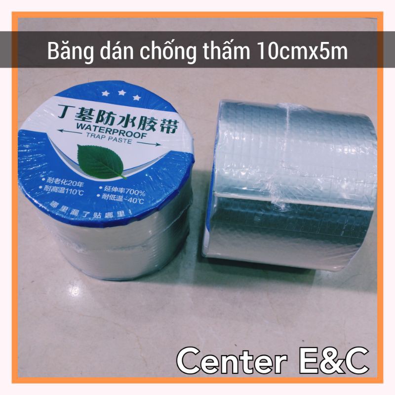 [Khổ 10cm] Băng Keo Siêu Dính Chống Dột Đa Năng , Băng Dính Chống Thấm Hà Nội