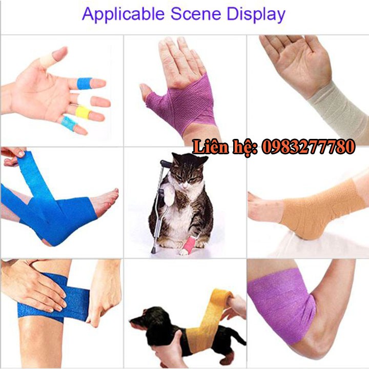 Băng keo thể thao cao câp, cuốn cổ chân, cổ tay siêu chắc