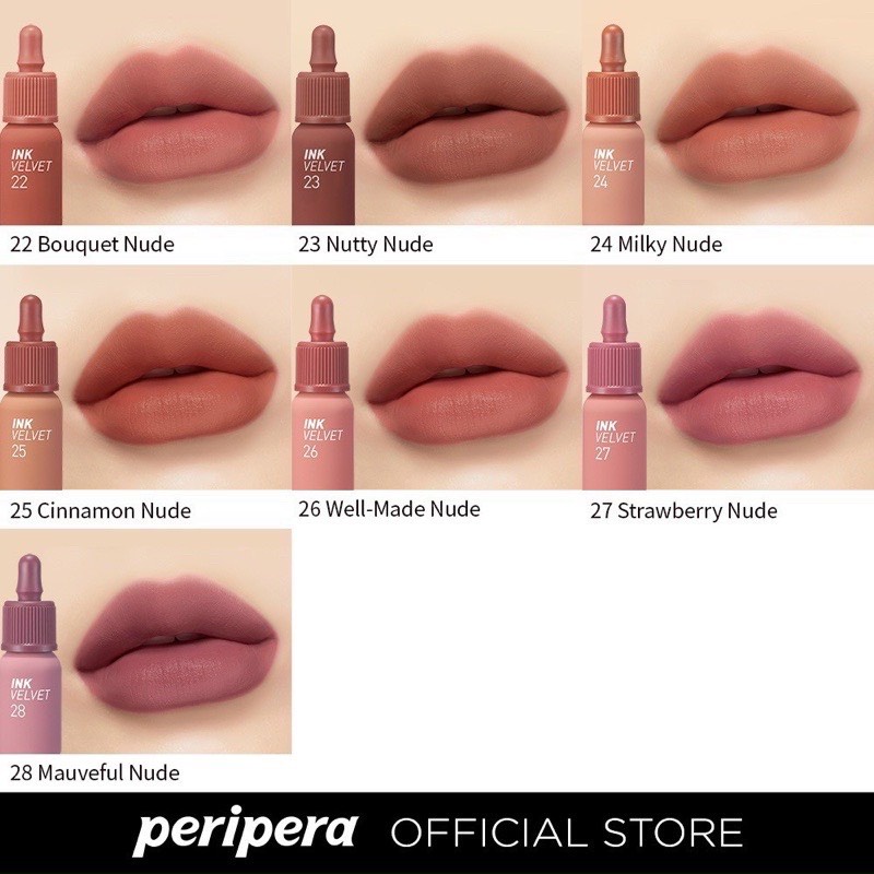 Son Kem lì Peripera Peri's Ink Velvet - Ink AIRY velvet tint