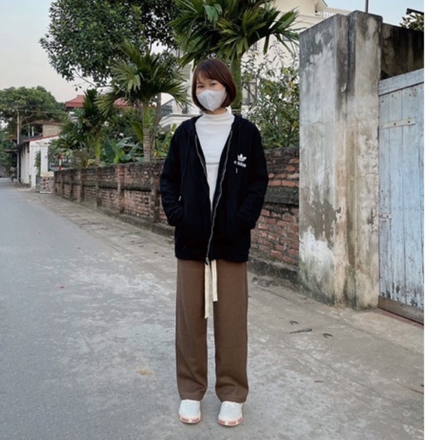 Quần Nỉ Tăm Ống Suông Dây Rút to 4 Màu Freesize kiểu dáng Hàn Quốc 2452 | BigBuy360 - bigbuy360.vn