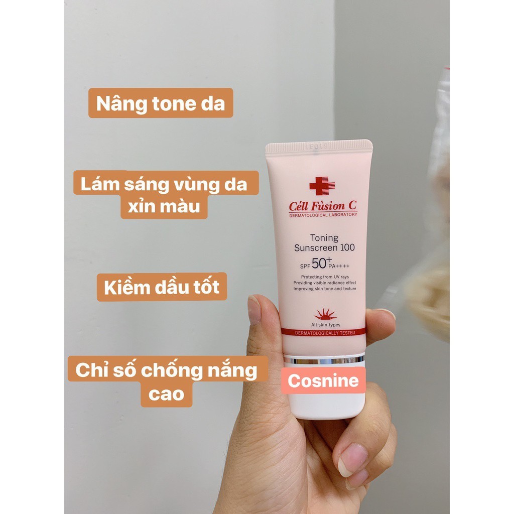 Kem chống nắng Cell Fusion C Laser Suncreen 100/Toning Suncream 100