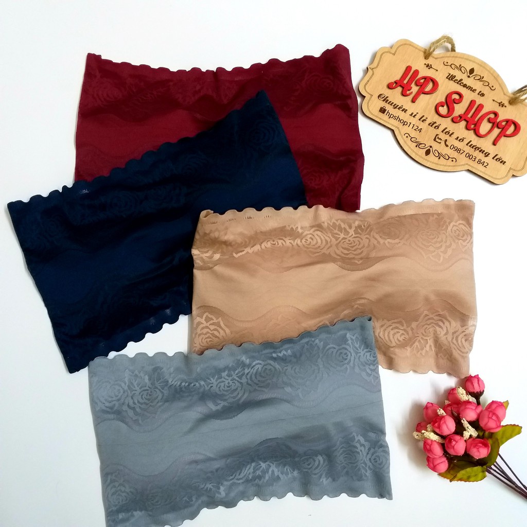 THANH LÝ Áo bra đúc không dây phối ren mềm mại 6030