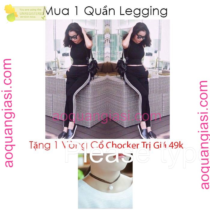Mua quần legging Tặng vòng cổ chocker trị giá 49k