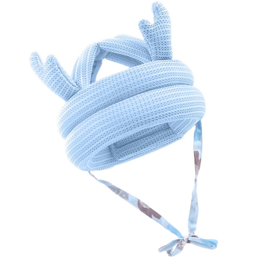Mũ Bảo Vệ Đầu Bằng Cotton Thoáng Khí An Toàn Cho Bé Tập Đi 8 Tháng Đến 5 Tuổi