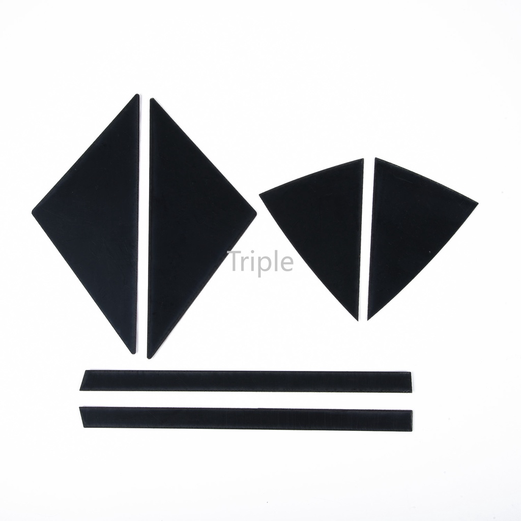 10 Miếng dán màu đen bóng trang trí cửa sổ xe hơi Mazda 3 / Axela 2014 2015 2016 2017 2018 2019