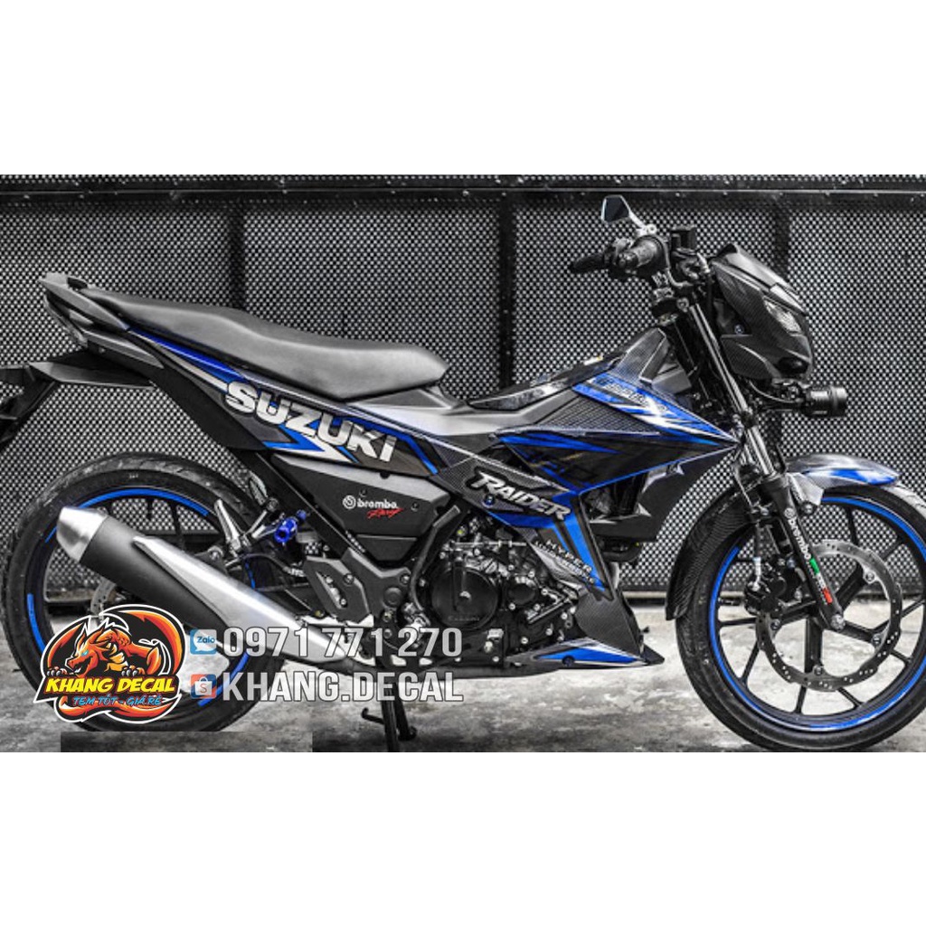Tem rời Raider xanh đen
