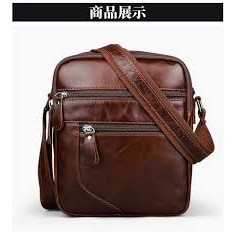 Túi đeo chéo nam da bò thật 100% - ĐIỆN MÁY PICO