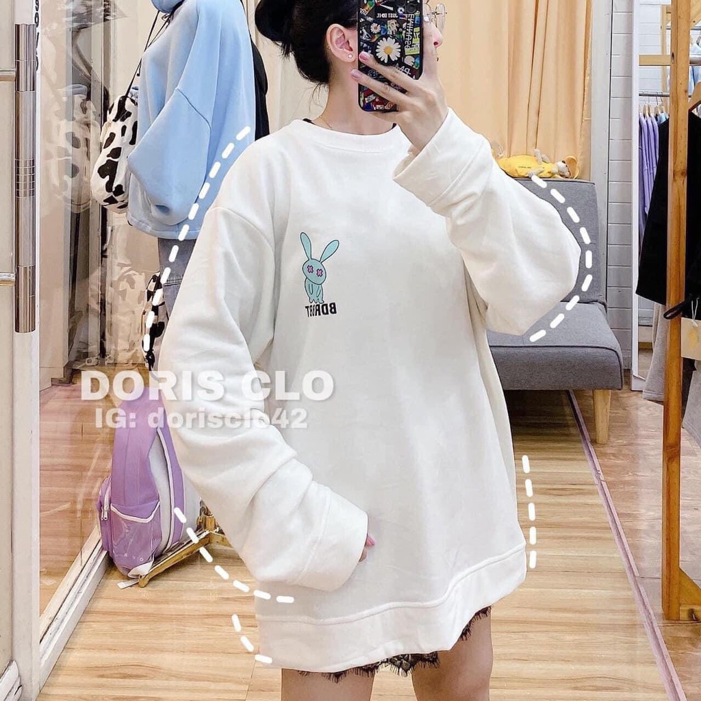 Áo Nỉ Sweater Thỏ Chất Nỉ Bông Siêu Đẹp - Áo Nỉ Playboy - Áo Nỉ Ấm Siêu Cute | BigBuy360 - bigbuy360.vn