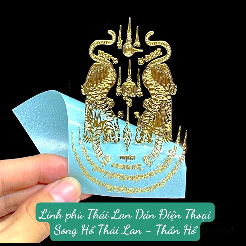 Linh Phù Dán Điện Thoại Thái Lan Hồ Ly 9 đuôi -Kinh 5 Dòng-Thần NanaThong Phù hợp cho nhiều dòng máy