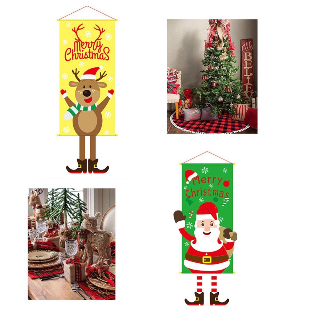 1 Dây Treo Cửa Trang Trí Giáng Sinh &amp; Năm Mới Hình Người Tuyết