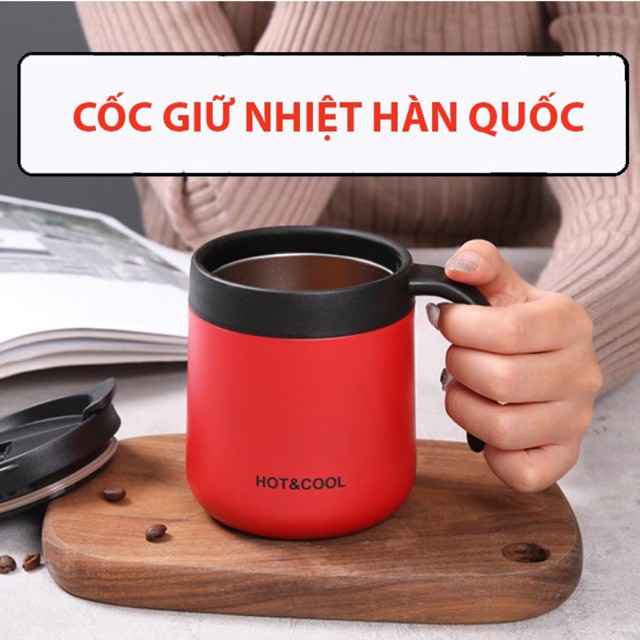 Bình Giữ Nhiệt 350Ml Hai Lớp Bằng Thép Không Gỉ, Bình Chân Không Giữ Nhiệt Cách Nhiệt Có Tay Cầm Lamita bgn02