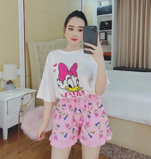 Bộ mặc nhà vịt cute (2 màu ảnh thật)