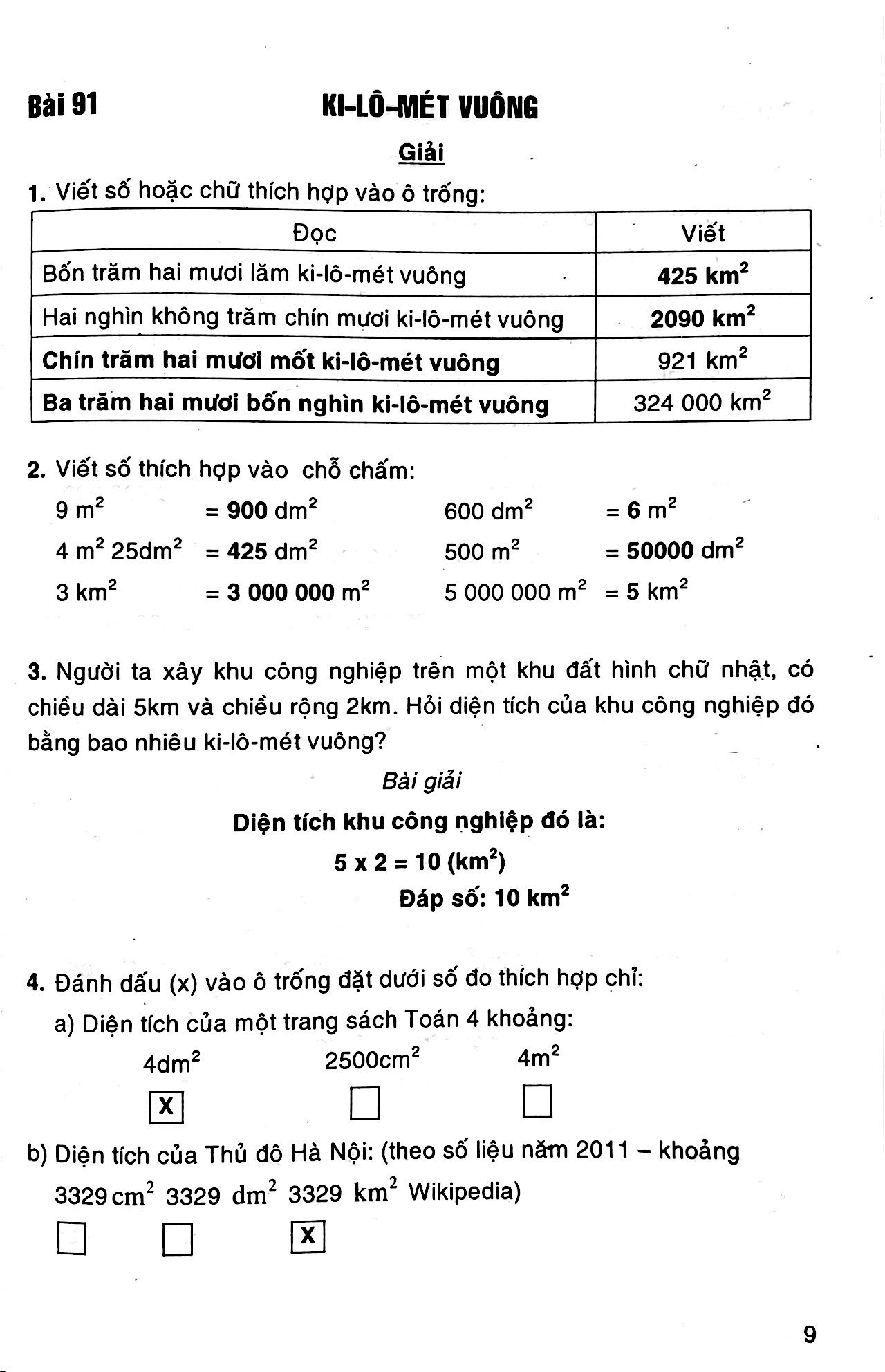 Sách Giải Vở Bài Tập Toán 4 - Tập 2 (Tái Bản)