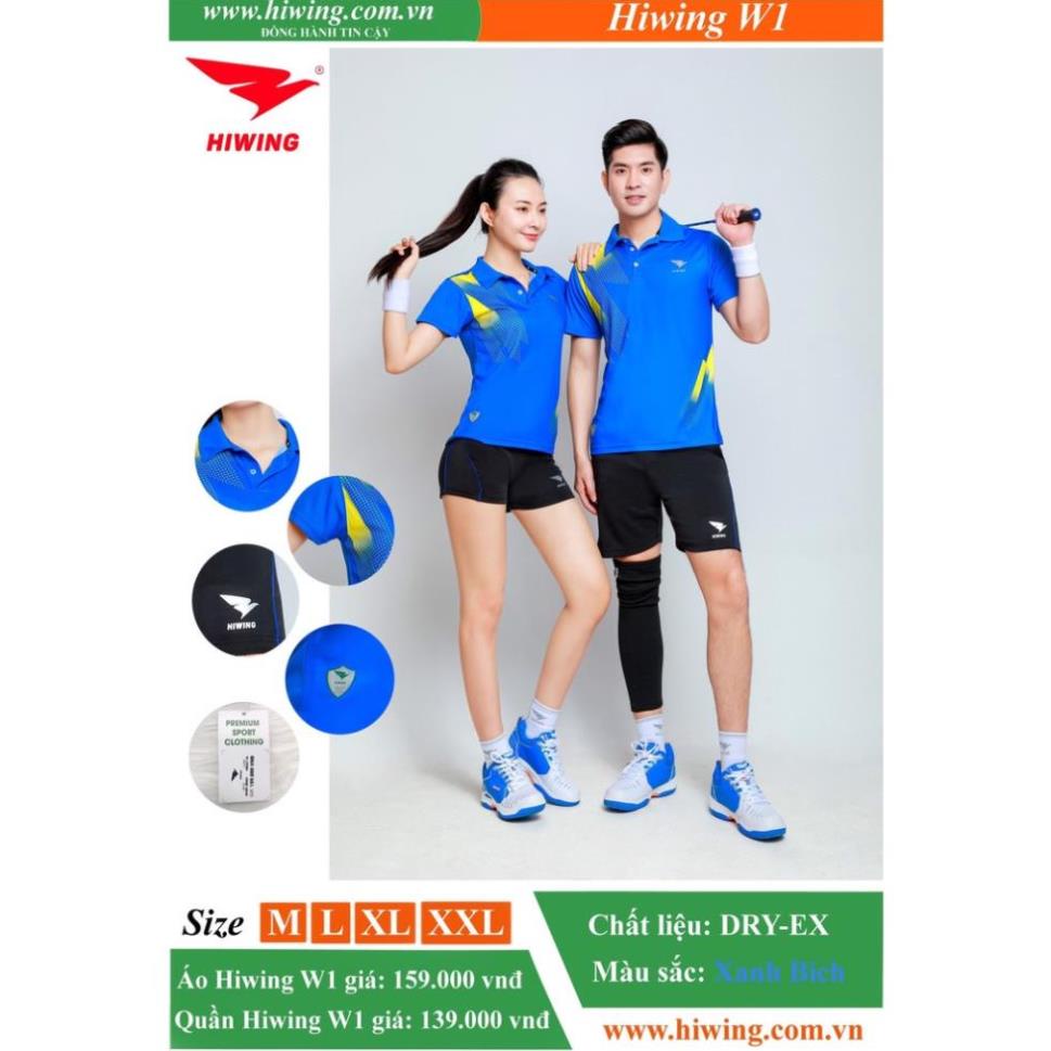 Quần, Áo Cầu Lông ⚡CAO CẤP⚡ thương hiệu HIWING W1 ! ! 🥇