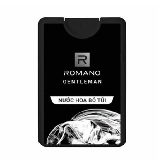 Nước hoa nam Romano chai 18ml - Đen Gentleman