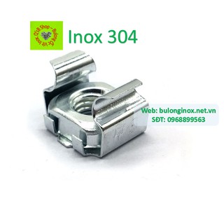 Ecu cài inox M4 - M10, đai ốc cài inox,  inox 304