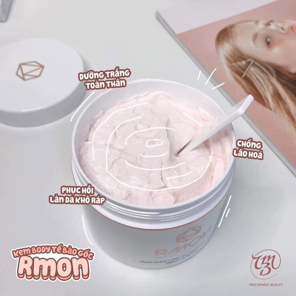 Kem Body Rmon Dưỡng Trắng Da Tế Bào Gốc Cao Cấp White Label Dia Whitening Cream Hàn Quốc - 200ml