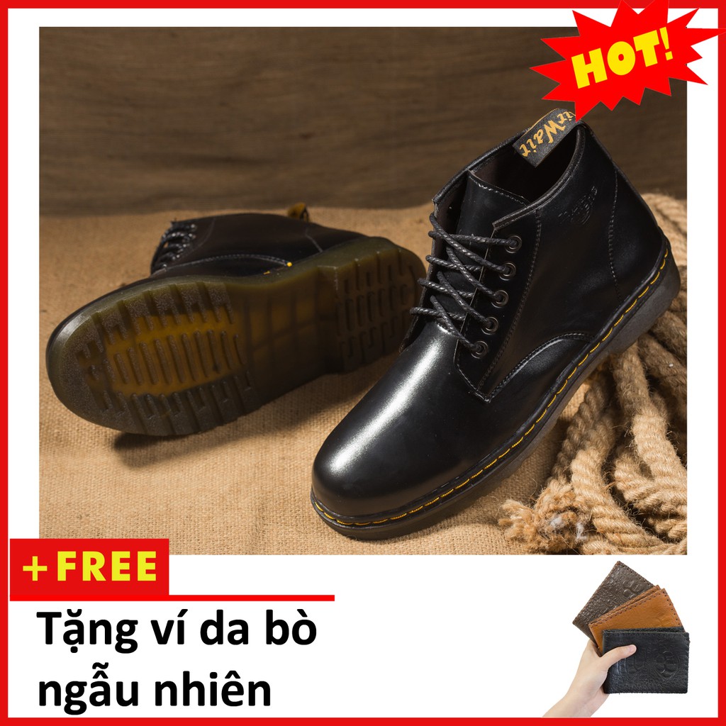 Giày Cao Cổ Nam AROTI Boot Da Chất Đẹp Cao Cấp,Đế Khâu Chắc Chắn Form Mạnh Mẽ, Nam Tính Màu Nâu,Đen-Đủ size M354-Đ(V)