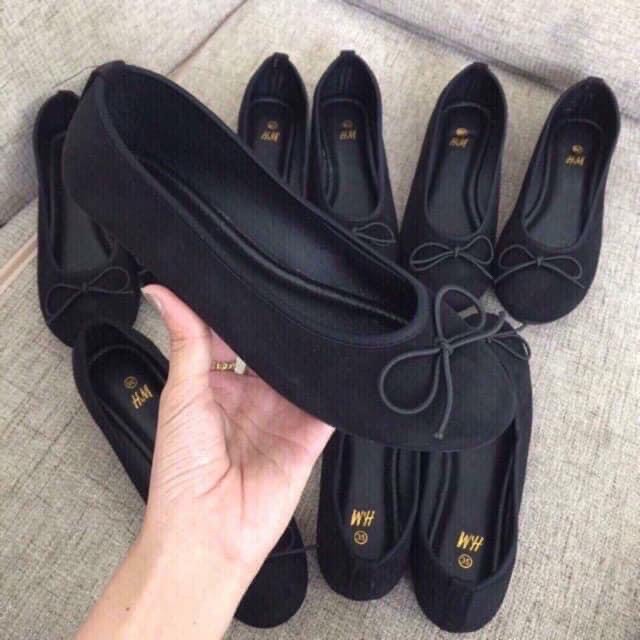 Giày Búp Bê Nơ HM Nữ TONGKHOCHITUE , Giày Sục Nữ Bệt Công Sở Basic Đơn Giản | BigBuy360 - bigbuy360.vn