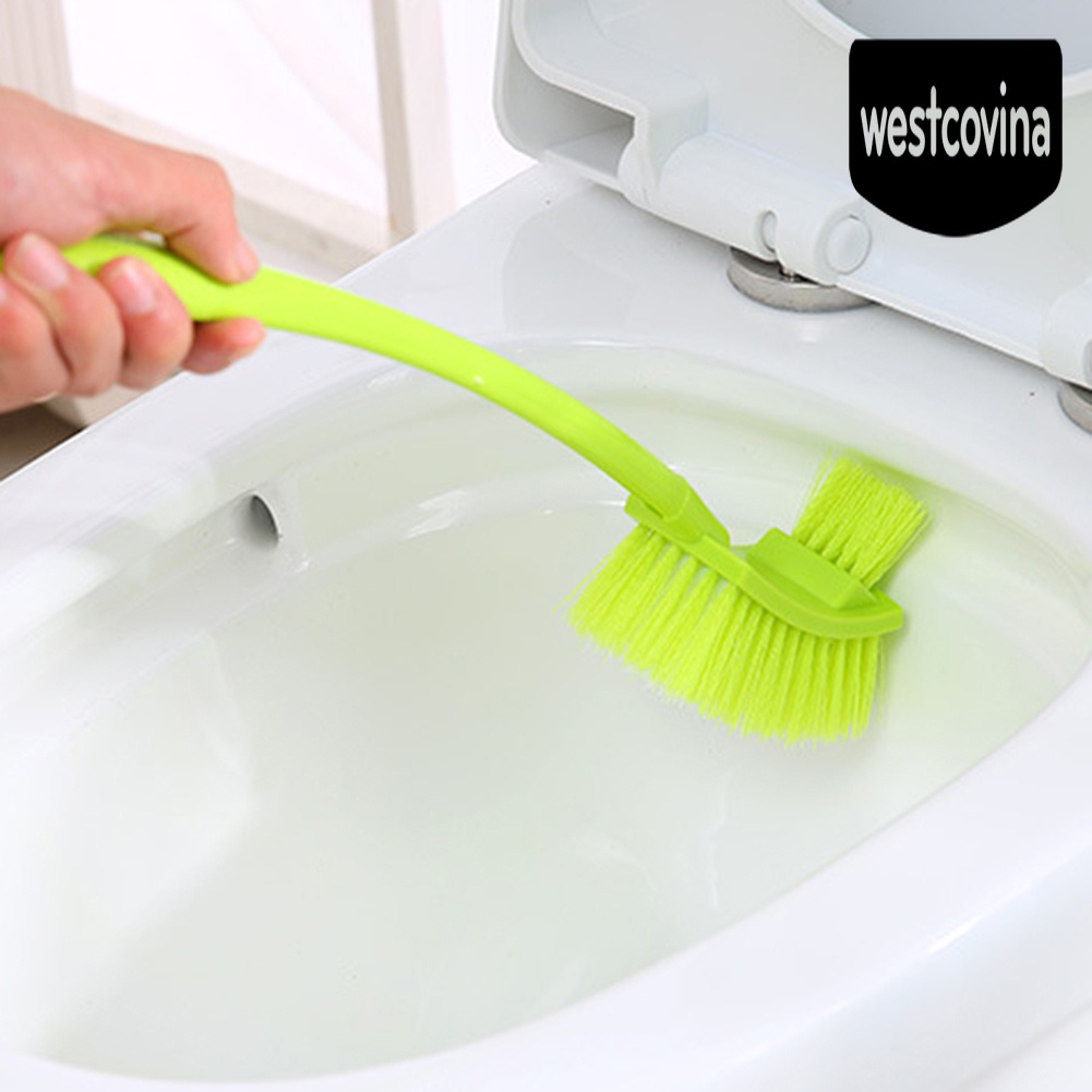 [Hot]☀ Bàn Chải Chà Toilet Hai Mặt Thiết Kế Nhỏ Gọn Tiện Dụng