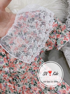 Váy hoa cổ ren đại cồ (20-35kg)