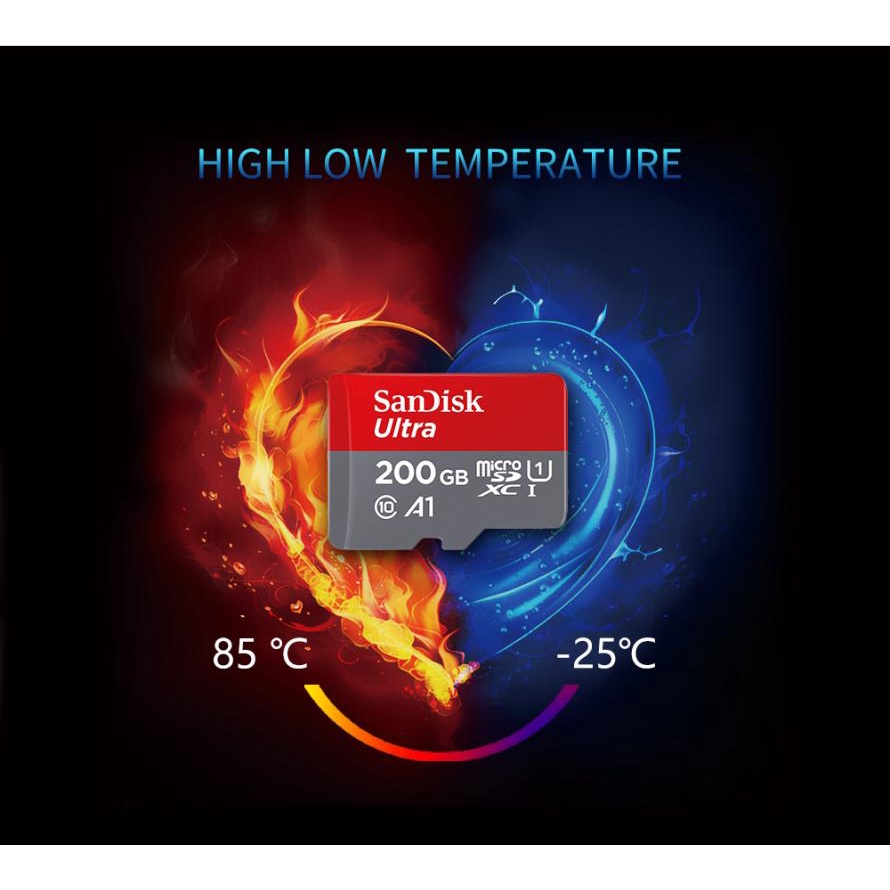 SANDISK Thẻ Nhớ Micro Sd100mb / s TF Usb 256GB Class10 Cho MáY TíNh BảNg / ĐiệN ThoạI