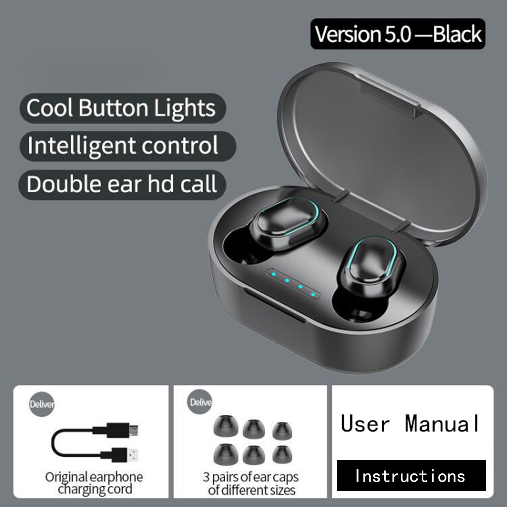 A7S TWS IP67 Waterproof Earbuds Bluetooth Earphones Bluetooth 5.0 True Wireless Headset HiFi Headphone With Charging Box