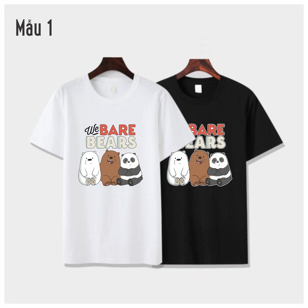ÁO THUN NAM NỮ WE BARE BEARS THỊNH HÀNH | BigBuy360 - bigbuy360.vn