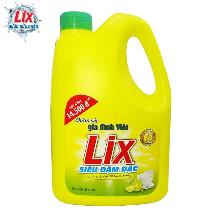 Combo 17-  5 SP LIX gồm 2C Nước Giặt ĐĐ H.Hoa 2Kg +NLS H.Nắng Hạ 1L +N. rửa chén SĐĐ H.Chanh 1.4Kg + Nước Tẩy Toilet 1Kg