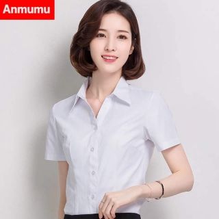 ÁO SƠ MI NỮ TAY NGẮN MAI AN VẢI KATE Ý CAO CẤP