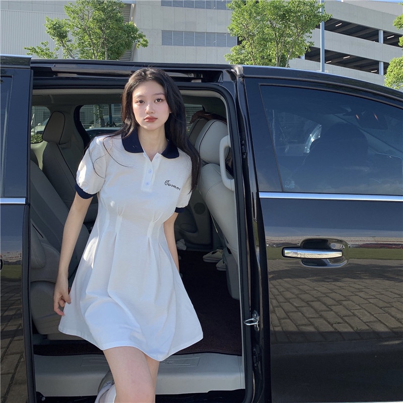 Váy Polo Thun Cosmos Thể Thao PEONYB Nữ [FREESHIP] Đầm mini đuôi cá dáng ngắn body eo tenis năng động cá tính Ulzzang