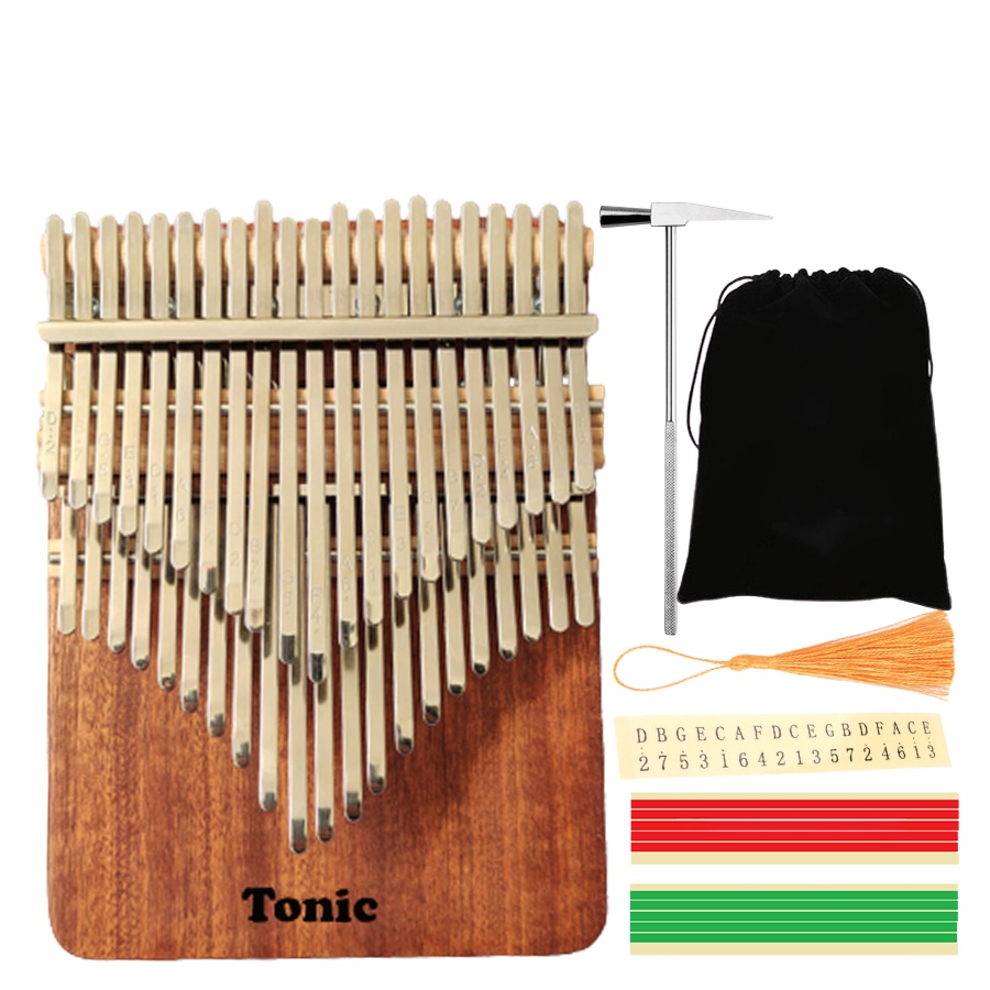 Đàn hạc 19 dây Tonic -Tặng kalimba 34 phím- phụ kiện 6 món túi đeo-Gỗ Tần bì T01 hàng chính hãng