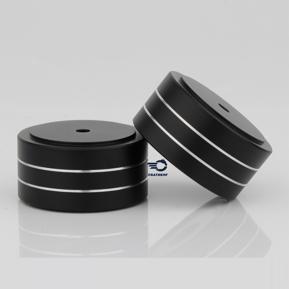 Chân Đế Chống Run Cho Loa Máy CD Chất Liệu Hợp Kim Nhôm Chắc Chắn Chống Trượt 40 * 20mm