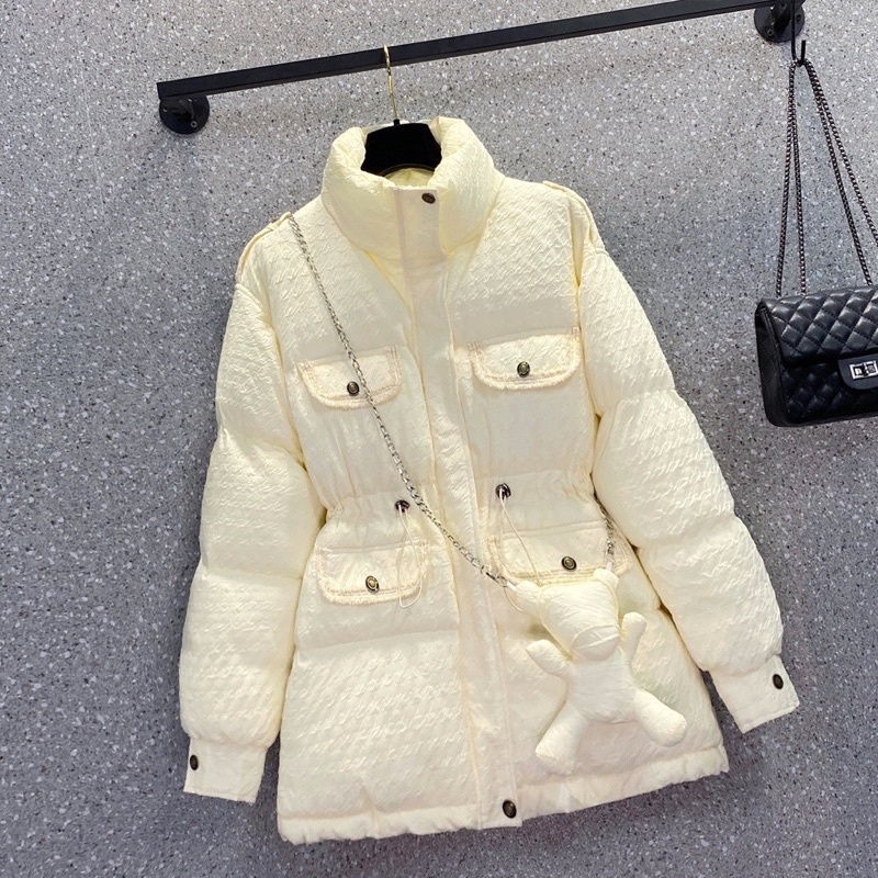 🌸Hàng Order🌸Váy Đầm Bigsize Áo Khoác Phao Rút Eo Kèm Gấu Bông Đeo Chéo Trẻ Trung Nữ Tính🌸Hàng Quảng Châu | BigBuy360 - bigbuy360.vn