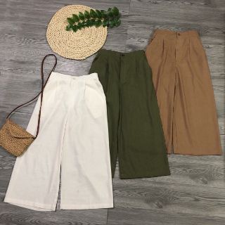 Quần culottes đũi