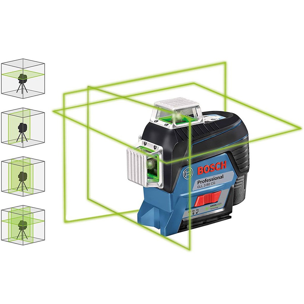 Máy cân mực laser Bosch GLL 3-80 CG (tia xanh)