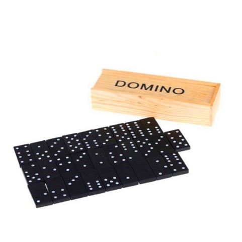 Bộ cờ domino. Hộp giấy, hộp gỗ